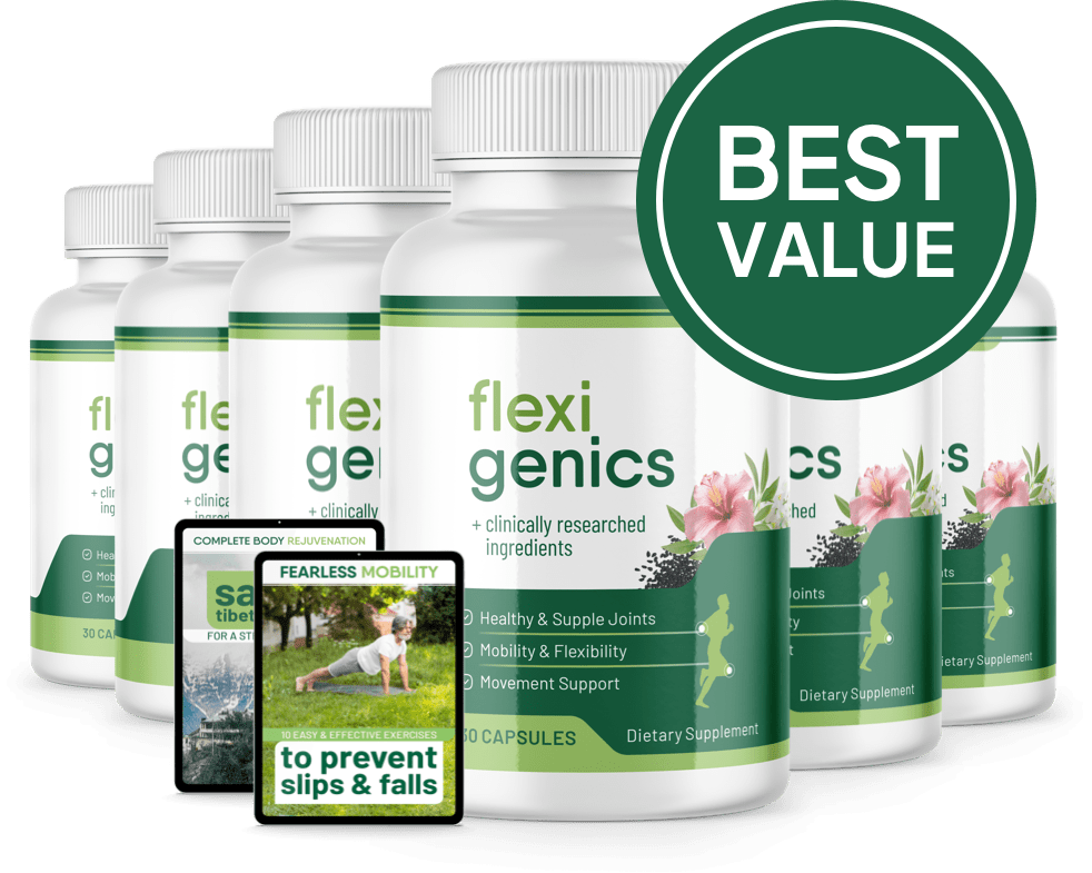 Flexigenics 3 plus 3 bottle Best Value package